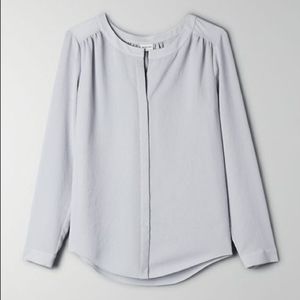 [NWT] Babaton Bergen Blouse - PEARL GREY